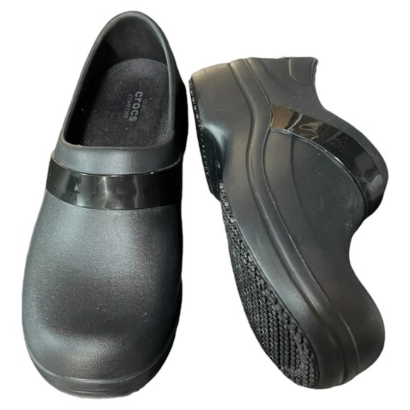 Crocs Black Neria Dual Comfort Shoes Size Woman’s 9 - Picture 4 of 10